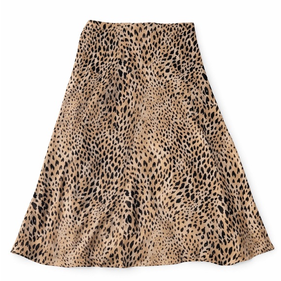 MANGO Slip Skirt Leopard - Picture 5 of 8